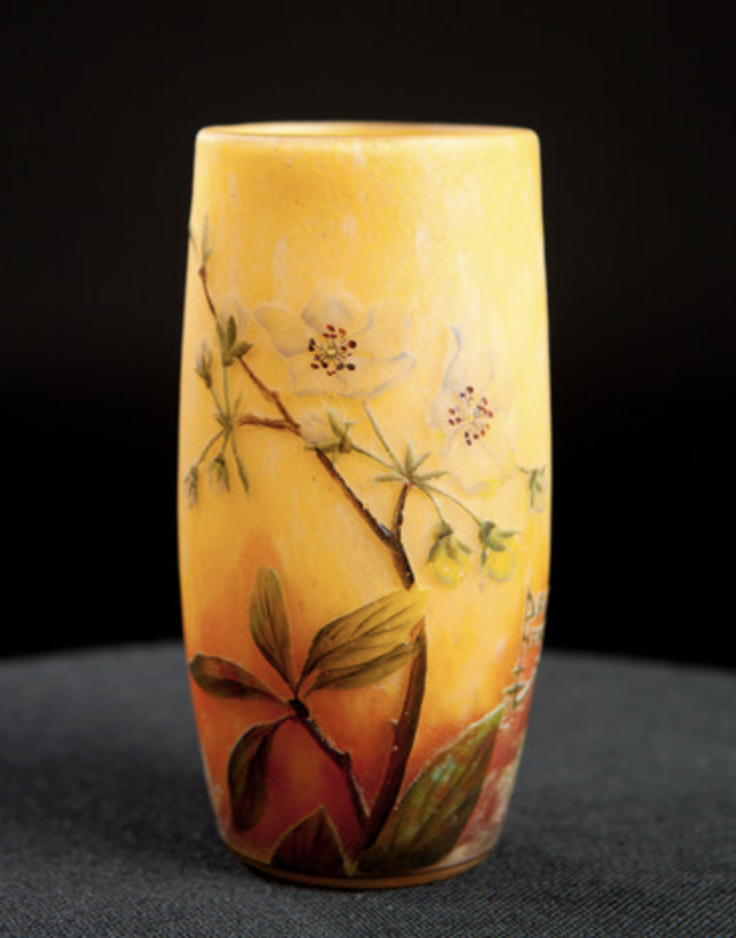 Daum flower vase